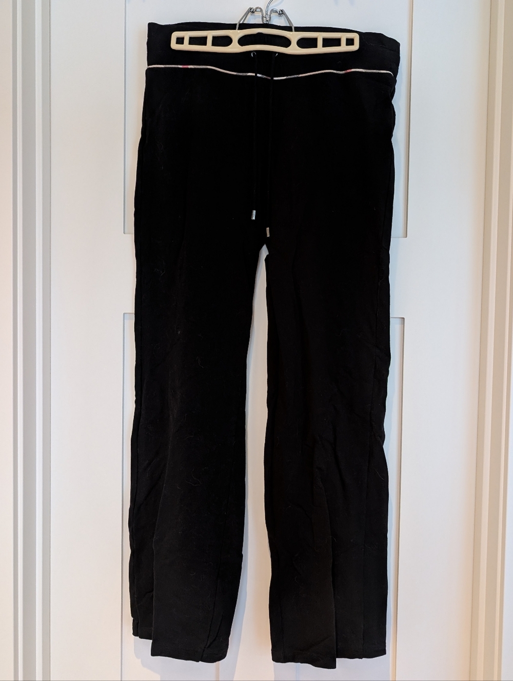 Burberry Cotton Blend Wide Leg Track Pants
